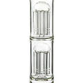 Großes Glas Rauchen Wasser Rohr Duschkopf mit Doppel Perc (ES-GB-404)